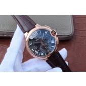 Imitation AAA Cartier Ballon Bleu De Cartier Chrono Black Dial WJ00035