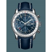 Imitation AAAAA Breitling Navitimer 1 Chronograph GMT 46 Steel Blue WJ01299