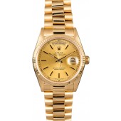 Imitation AAAAA Rolex President 18038 Yellow Gold Day-Date JW2309