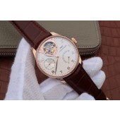 Imitation Best IWC AZ Portuguese Tourbillon IW5042 White Dial Leather Strap IWC WJ00800