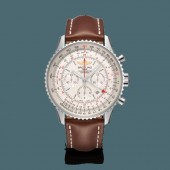 Imitation Breitling Navitimer 1 B04 Chronograph GMT 48 Steel Mercury Silver WJ00209