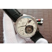 Imitation IWC Portuguese Tourbillon Power Reserve Moonphase White Dial IWC WJ00181