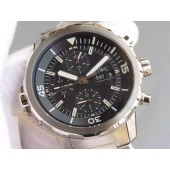 Imitation IWC V6 Aquatimer Chrono IW376803 Black Dial Bracelet WJ00023