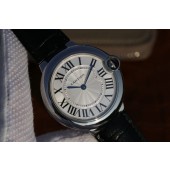 Imitation Luxury Cartier Ballon Bleu 46mm White Textured Dial Cartier WJ00692