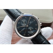 IWC Portuguese Chrono IW371447 Diamonds Bezel Leather Strap IWC WJ00108