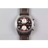 IWC V6 Pilot Chrono Brown/White Dial WJ00666