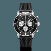 Knockoff Breitling Superocean Heritage II B01 Chronograph 44 Steel Black WJ00918