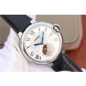 Knockoff Cartier Ballon Bleu de Cartier Tourbillon Leather Strap WJ01347