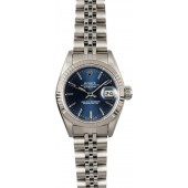 Ladies Rolex Datejust 69174 Blue JW0308