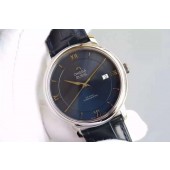 Omega MKF De Ville 39.5mm Blue Dial Blue Leather Strap WJ00857