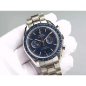 Omega Speedmaster Moonwatch Co-Axial Blue Dial Bracelet Omega WJ00949