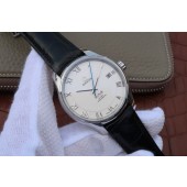 Omega V6 De Ville 41mm White Dial Black Leather Strap Omega WJ01398