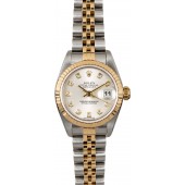 Quality Rolex Ladies Datejust 79173 Silver Diamond Dial JW0484