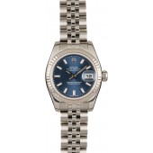 Replica Best Rolex Ladies Datejust 179174 Blue Dial JW0465