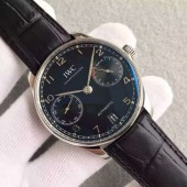 Replica IWC Portuguese IW500703 Black Dial Leather Strap IWC WJ00058