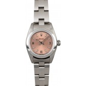 Replica Rolex Lady Oyster Perpetual 76080 Salmon Dial JW0576