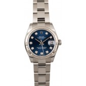 Rolex Datejust 178274 Blue Diamond Dial JW0416