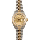 Rolex Datejust 79173 Champagne Diamond Dial JW0440