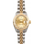 Rolex Ladies Datejust 69173 Champagne Diamond JW0473