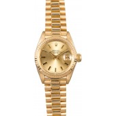 Top Women's Rolex Date 6917 Presidential JW0655